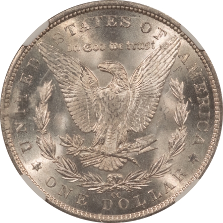 Morgan Dollars 1883-CC MORGAN DOLLAR – NGC MS-63, CARSON CITY! BLAST WHITE