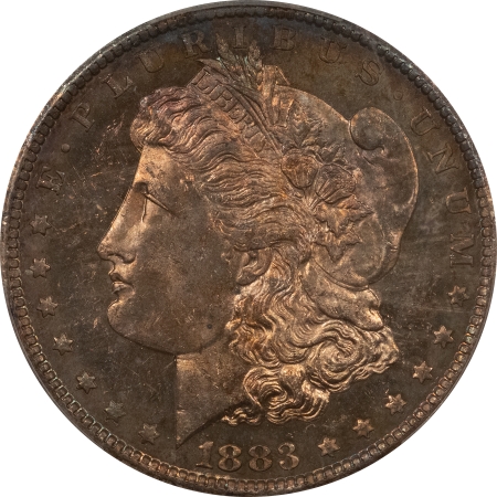 Morgan Dollars 1883-CC MORGAN DOLLAR – PCGS MS-62 DMPL, CARSON CITY! PRETTY!