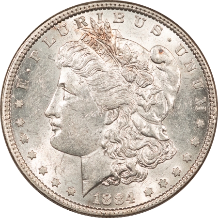 Morgan Dollars 1884 MORGAN DOLLAR – HIGH GRADE, NEARLY UNCIRCULATED, LOOKS CHOICE!
