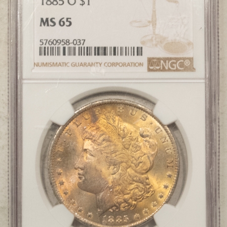 New Store Items 1885-O MORGAN DOLLAR – NGC MS-65, PRETTY GEM!