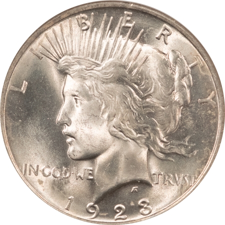 New Certified Coins 1923 PEACE DOLLAR – NGC MS-65, FRESH WHITE GEM!