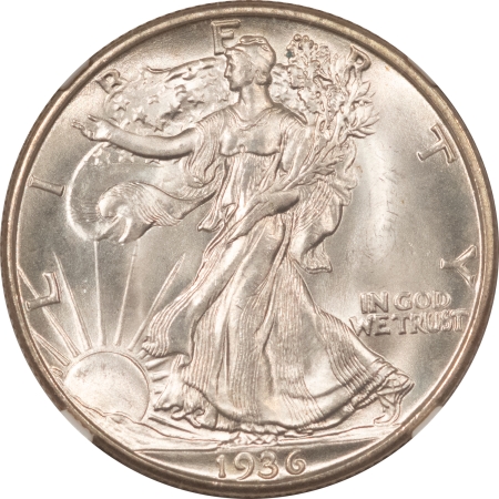 CAC Approved Coins 1936-D WALKING LIBERTY HALF DOLLAR – NGC MS-66 BLAST WHITE SUPERB! CAC APPROVED!