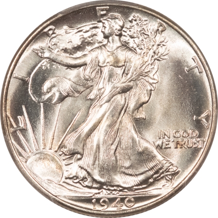 CAC Approved Coins 1940 WALKING LIBERTY HALF DOLLAR – PCGS MS-66, BLAZING WHITE, PQ, CAC APPROVED!