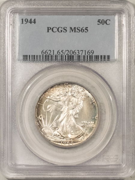 New Certified Coins 1944 WALKING LIBERTY HALF DOLLAR – PCGS MS-65, FRESH PREMIUM QUALITY GEM!