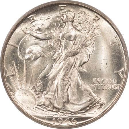 New Certified Coins 1946-S WALKING LIBERTY HALF DOLLAR-PCGS MS65, BLAST WHITE, PQ, OLD GREEN HOLDER!