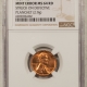 Lincoln Cents (Memorial) 1959 LINCOLN CENT MINT ERROR – NGC MS-66 RD, STRUCK ON DEFECTIVE PLANCHET (2.9G)