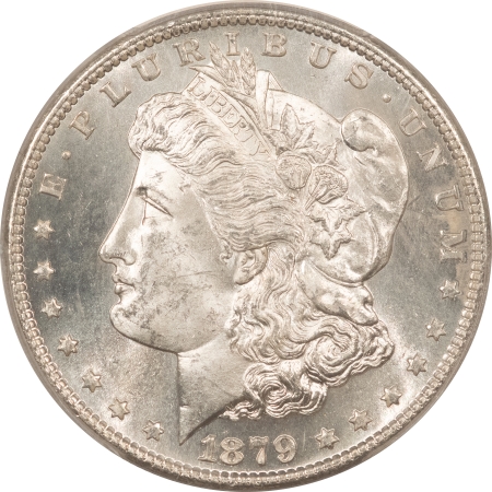 Morgan Dollars 1879-S MORGAN DOLLAR – PCGS MS-64, PREMIUM QUALITY!