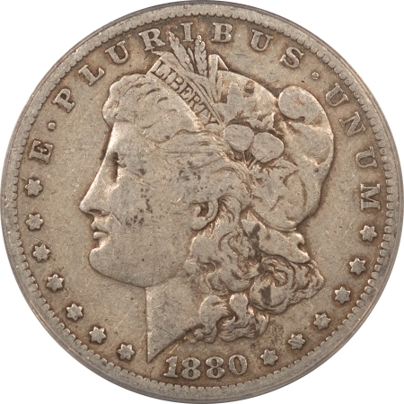 Morgan Dollars 1880-O MORGAN DOLLAR – ANACS AUTHENTIC, MICRO O VARIETY!