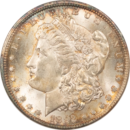 Dollars 1892-CC MORGAN DOLLAR – NGC MS-62, FATTIE HOLDER, FRESH, REALLY PRETTY & PQ!