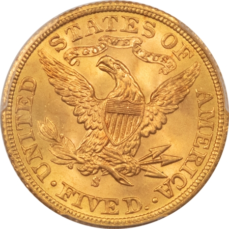 $5 1901-S $5 LIBERTY HEAD GOLD – PCGS MS-66+ GORGEOUS COLOR & LOOKS SUPERB!
