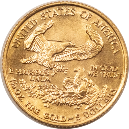 American Gold Eagles, Buffaloes, & Liberty Series 1986 $5 AMERICAN GOLD EAGLE, 1/10 OZ – FRESH GEM UNCIRCULATED!