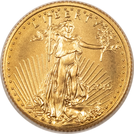 New Store Items 2015 $5 AMERICAN GOLD EAGLE, 1/10 OZ – GEM UNCIRCULATED!