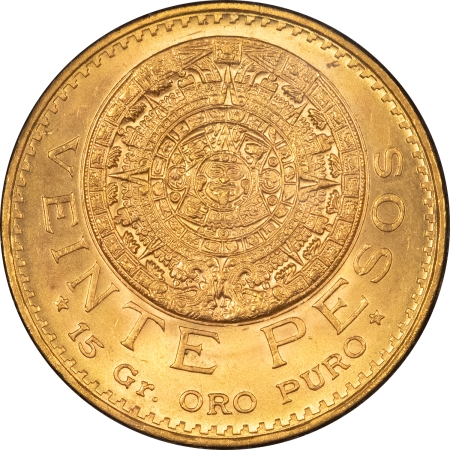 Bullion 1959 MEXICO 20 PESOS, GOLD, KM-478 – FRESH GEM BRILLIANT UNCIRCULATED!