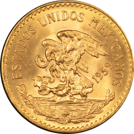 Bullion 1959 MEXICO 20 PESOS, GOLD, KM-478 – FRESH GEM BRILLIANT UNCIRCULATED!