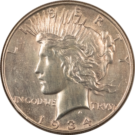 New Store Items 1934 PEACE DOLLAR – UNCIRCULATED DETAILS BUT POLISHED!