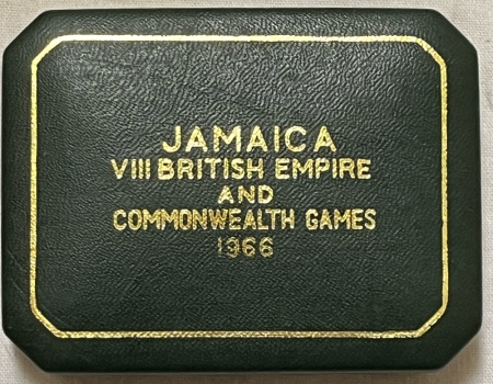 New Store Items 1966 JAMAICA PROOF 5 SHILLINGS, COMMON WEALTH GAMES – GEM PROOF W/OGP!