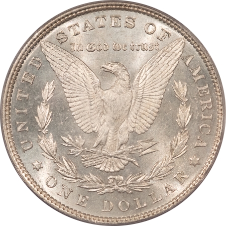 Morgan Dollars 1880 MORGAN DOLLAR – PCGS MS-63, BLAST WHITE & SEMI-PROOFLIKE