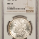 Morgan Dollars 1880-O MORGAN DOLLAR – PCGS MS-63, OGH, BLAST WHITE & PQ+!
