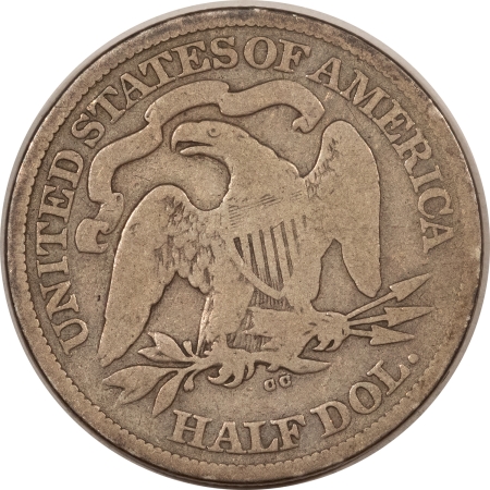 Liberty Seated Halves 1877-CC SEATED LIBERTY HALF DOLLAR – PLEASING CIRCULATED EXAMPLE! CARSON CITY!