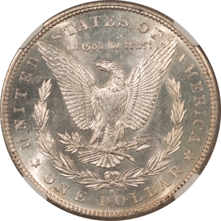 Morgan Dollars 1880-S MORGAN DOLLAR – NGC MS-64, BLAST WHITE & PREMIUM QUALITY!
