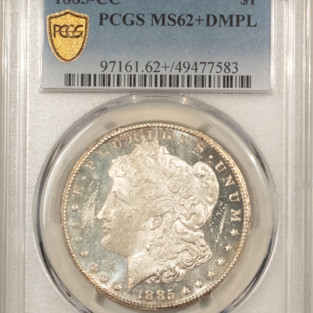 Morgan Dollars 1885-CC MORGAN DOLLAR – PCGS MS-62+DMPL VERY DEEP MIRROR PROOFLIKE! CARSON CITY!