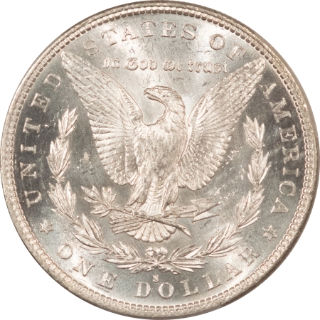 Morgan Dollars 1885-S MORGAN DOLLAR – PCGS MS-64+, PREMIUM QUALITY HEADLIGHT! SEMI-PROOFLIKE!