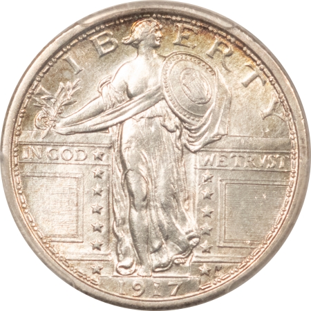 New Certified Coins 1917 TYPE I STANDING LIBERTY QUARTER – PCGS AU-58 FH, LOOKS UNCIRCULATED!