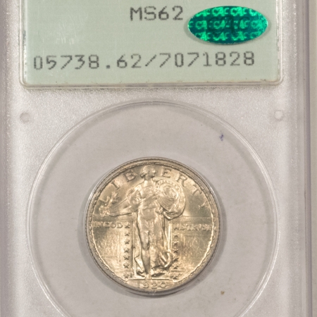CAC Approved Coins 1920-S STANDING LIBERTY QUARTER – PCGS MS-62, 64+ QUALITY, RATTLER, CAC APPROVED