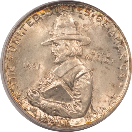 CAC Approved Coins 1921 PILGRIM COMMEMORATIVE HALF DOLLAR – PCGS MS-64, 65 QUALITY, PQ AND CAC!