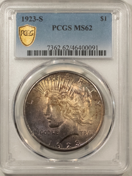 New Certified Coins 1923-S PEACE DOLLAR – PCGS MS-62