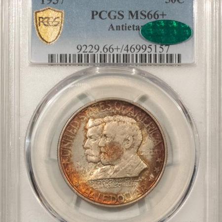 CAC Approved Coins 1937 ANTIETAM COMMEMORATIVE HALF DOLLAR PCGS MS-66+ CAC GORGEOUS TAB TONING & PQ