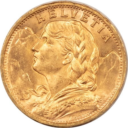 Bullion 1947B 20 FRANCS GOLD SWITZERLAND, KM-35.1, .1867 AGW – UNCIRCULATED!