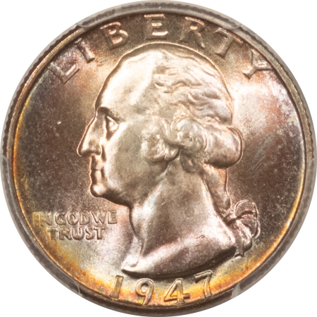 New Certified Coins 1947-D WASHINGTON QUARTER – PCGS MS-67, GORGEOUS! PREMIUM QUALITY+!