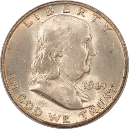 New Store Items 1949-D FRANKLIN HALF DOLLAR – UNCIRCULATED, FULL BELL LINES & CHOICE!