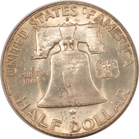 Franklin Halves 1949-D FRANKLIN HALF DOLLAR – UNCIRCULATED, FULL BELL LINES & CHOICE!