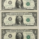 New Store Items 1974 $1 FEDERAL RESERVE NOTE, LOT OF 5 CONSECUTIVE NOTES, FR-1908E – GEM CU!