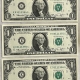 New Store Items 1974 $1 FEDERAL RESERVE NOTE, LOT OF 3 CONSECUTIVE NOTES, FR-1908E – GEM CU!