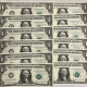 New Store Items 1981 $1 FEDERAL RESERVE NOTE, LOT OF 6 CONSECUTIVE NOTES, FR-1911D – GEM CU!