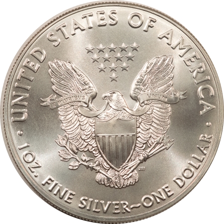 American Silver Eagles 2018 $1 AMERICAN SILVER EAGLE, 1 OZ, .999 – UNCIRCULATED, GEM!