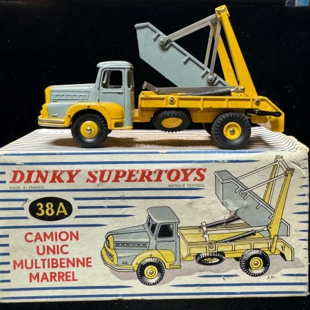 New Store Items FRENCH DINKY #38A CAMION UNIC MULTIBENNE MARREL, NEAR-MINT W/ EXCELLENT BOX