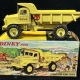 Dinky DINKY SUPERTOYS #905 FODEN FLAT TRUCK WITH CHAINS, VG MODEL W/ EXC STRIPED BOX!