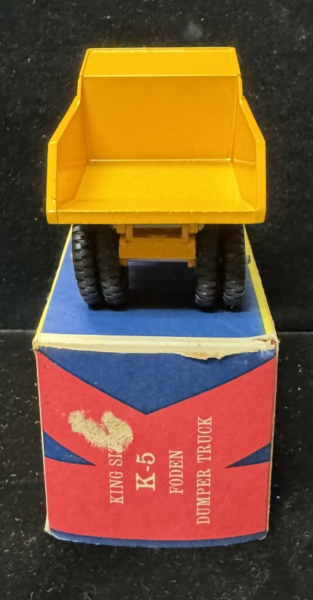 Matchbox MATCHBOX KING SIZE #K-5 FODEN DUMPER TRUCK, near-MINT MODEL/EXC+ BOX-NICE MODEL!