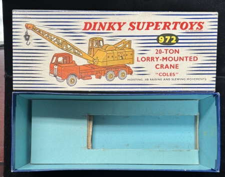 Dinky DINKY SUPERTOYS #970 COLES MOBILE CRANE, NR-MINT MODEL (DETATCHED CORD), EXC BOX