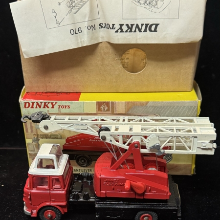 New Store Items DINKY #970 JONES FLEETMASTER CANTILEVER CRANE, NR-MINT-ORIG BOX/PACKING/BROCHURE