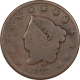 New Store Items 1827 CORONET LARGE CENT – PLEASING CIRCULATED EXAMPLE! REVERSE RIM BRUISE!