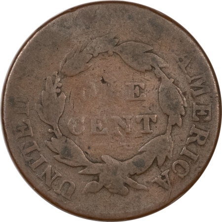 Coronet Head Large Cents 1827 CORONET HEAD LARGE CENT, TOUGH DATE – CIRCULATED, DECENT!