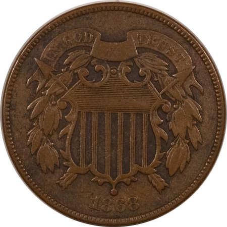 New Store Items 1868 TWO CENT PIECE – HIGH GRADE CIRCULATED EXAMPLE!