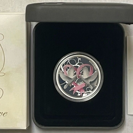 New Store Items 2011 50c COOK ISLANDS FOREVER LOVE, SILVER 1/2 OZ – GEM PROOF OGP/CERT