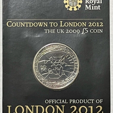 New Store Items 2009 5 LBS GREAT BRITAIN, KM-1121, COUNTDOWN TO LONDON – UNCIRCULATED IN OGP!