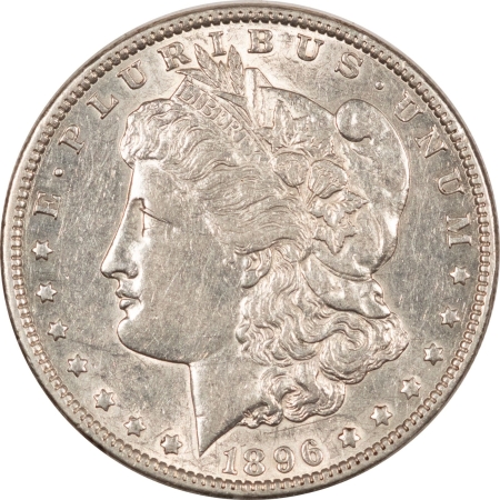 New Store Items 1896 MORGAN DOLLAR – ABOUT UNCIRCULATED, FLASHY!